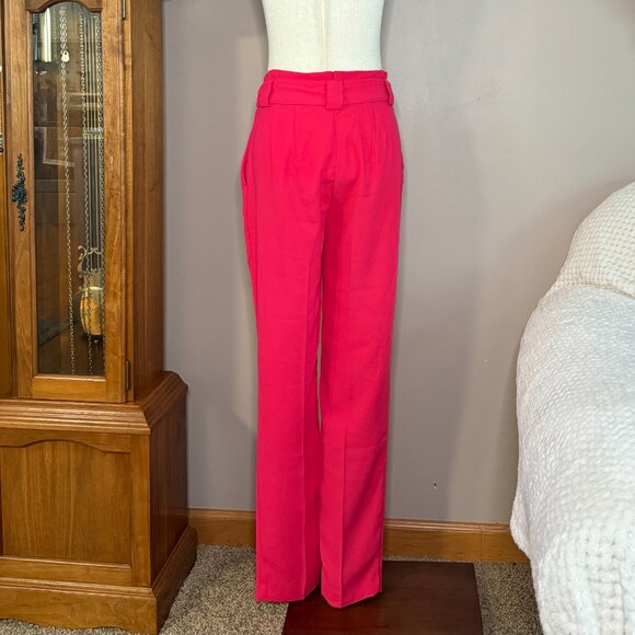 Express Hot Pink High-Rise Ankle Pants – Women's Size 4L - Picture 4 of 9